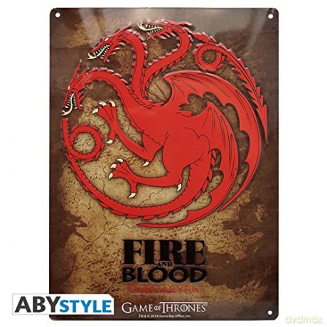 GAME OF THRONES Metal plate Targaryen (288) (Gra o Tron)