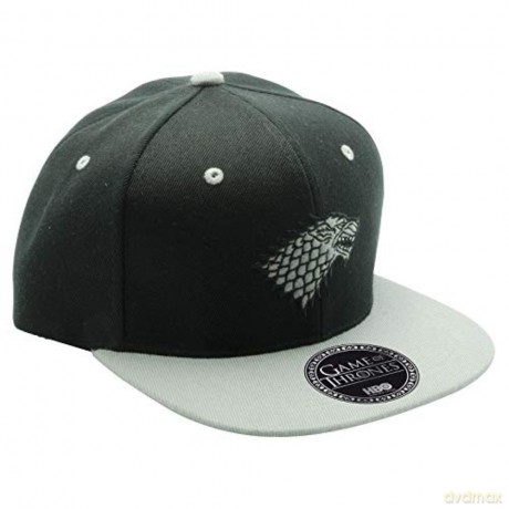 GAME OF THRONES Snapback Cap Black & Grey Stark (Gra o Tron)