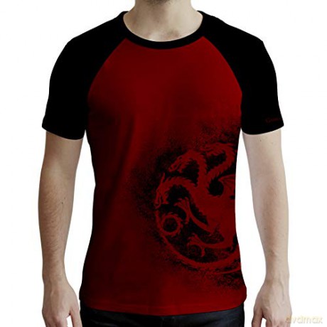 GAME OF THRONES T-shirt Targaryen man SS red & black premium (Gra o Tron) XXL