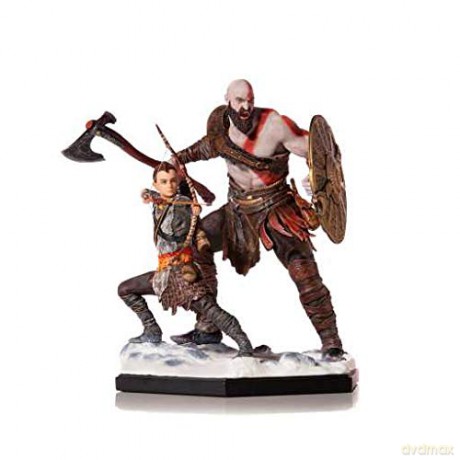 God of War Kratos and Atreus Iron Studios Deluxe Art