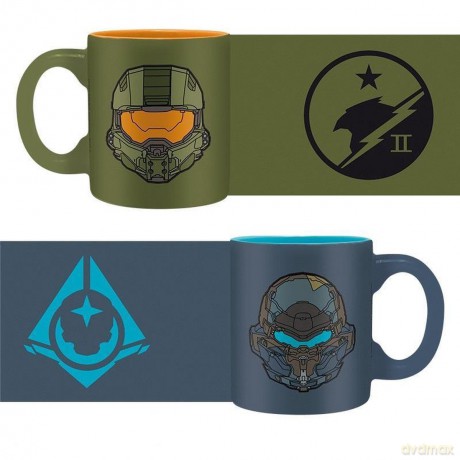 HALO Set 2 espresso mugs 110 ml Masterchief Vs Locke