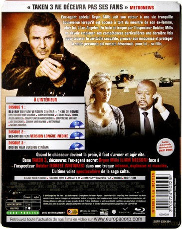 Taken 3 (Uprowadzona 3) (steelbook) [2xBlu-Ray]+[DVD]