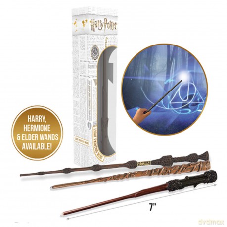 HARRY POTTER Lumos Wands (7inch) Elder, Harry and Hermoine