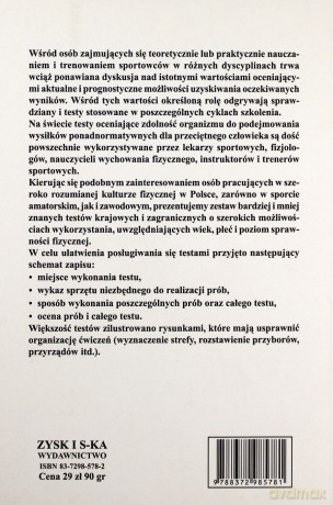 Sprawność fizyczna ogólna.testy II - Jerzy Talaga [KSIĄŻKA]