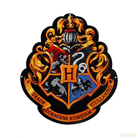 HARRY POTTER Metal plate Hogwarts (282) With hook