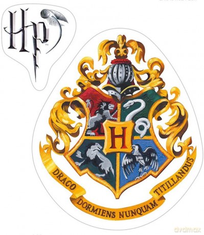 HARRY POTTER Naklejki 161 mm/ 2 planches Hogwarts Houses