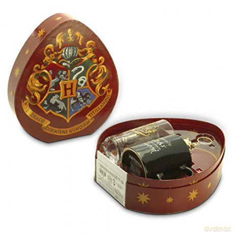 HARRY POTTER Pck Glass + Keychain 3D + Kubek HC Hogwarts