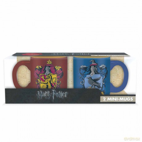 HARRY POTTER Set 2 espresso mugs 110 ml Gryffindor&Ravenclaw