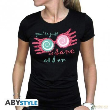 HARRY POTTER T-shirt Luna Lovegood woman SS black basic S