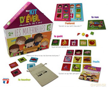 LA MAISON DES MATERNELLES Jeu Mon kit d'éveil des 5 sens