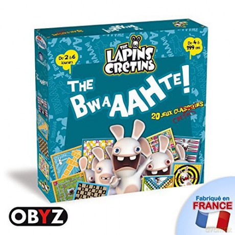 LAPINS CRETINS Jeu de plateau 20 Jeux classiques The Bwaahte