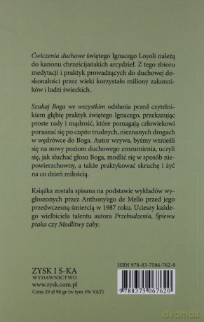 Szukaj Boga we wszystkim - Antohony De [KSIĄŻKA]