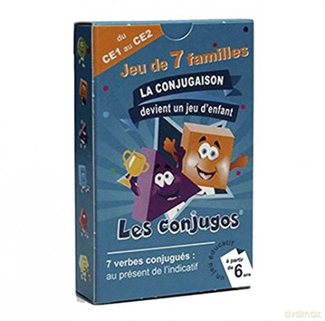 LES CONJUGOS Jeu de 7 familles CE1 CE2 BLISTER