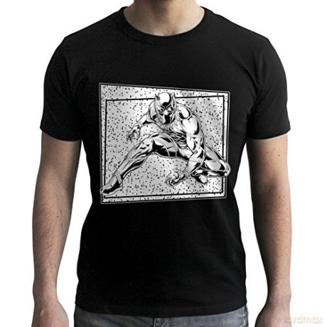MARVEL T-shirt Black Panther Wakanda man SS black new fit S