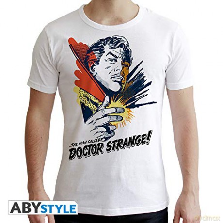 MARVEL T-shirt DR Strange Graphic man SS white new fit L