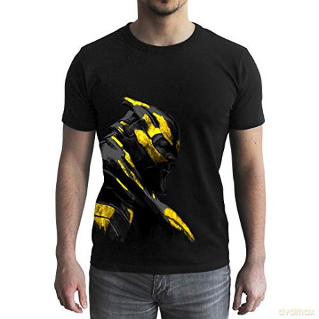 MARVEL T-shirt Gold Thanos man SS black new fit M