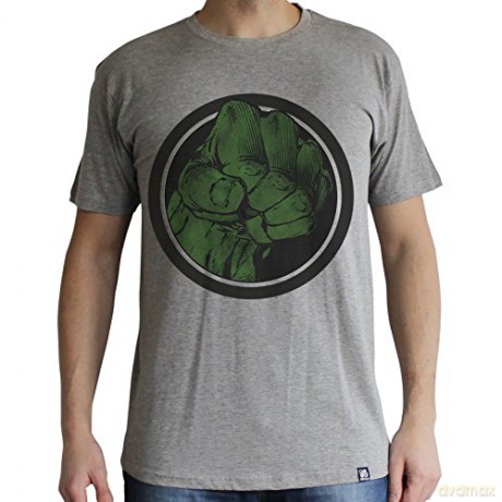 MARVEL T-shirt Hulk Smash man SS sport grey basic M