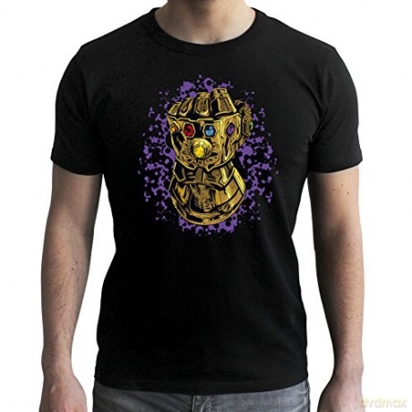 MARVEL T-shirt Infinity Gauntlet man SS black new fit XL