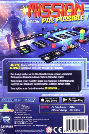 MISSION PAS POSSIBLE - Jeu De Plateau