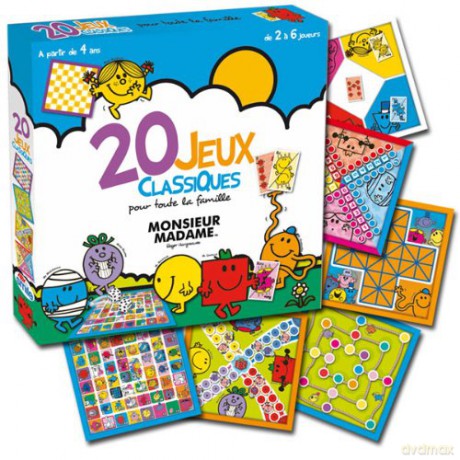 MONSIEUR MADAME Jeu de plateau 20 Jeux classiques