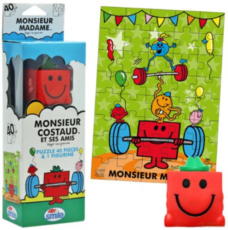 MONSIEUR MADAME Puzzle + figurine M. Costaud