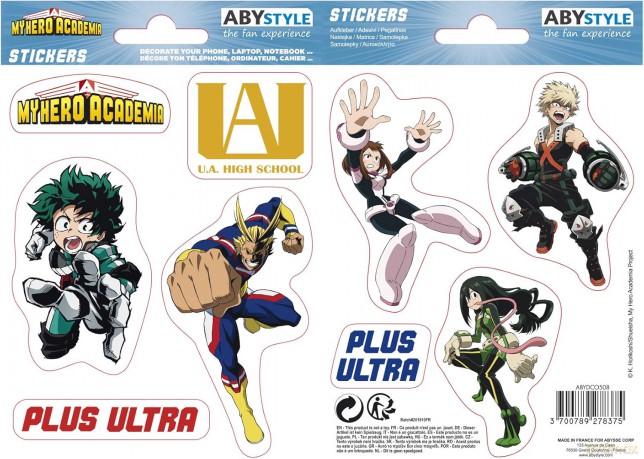 MY HERO ACADEMIA Naklejki 161 cm/ 2 sheets UA High School