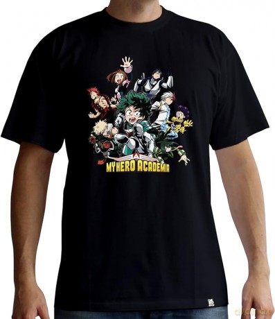 MY HERO ACADEMIA T-shirt Heroes man SS black basic S