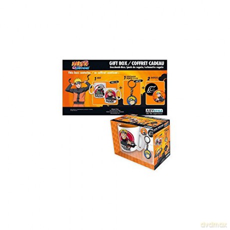 NARUTO SHIPPUDEN Pck Kubek + Keychains + Badges Naruto