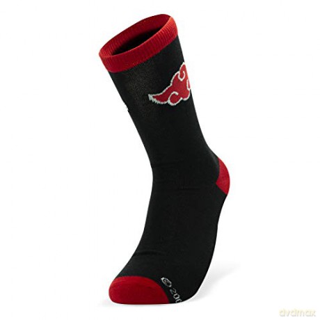 NARUTO SHIPPUDEN Socks Black & Red Akatsuki