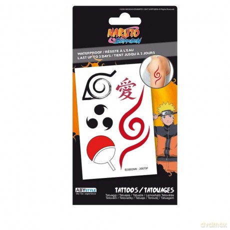 NARUTO SHIPPUDEN Tatuaże zmywalne 150 cm