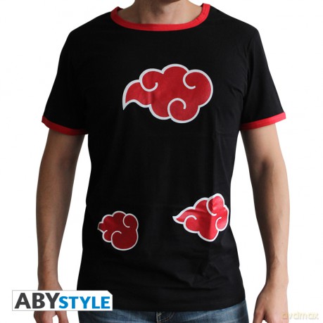 NARUTO SHIPPUDEN T-shirt Akatsuki man SS black premium M
