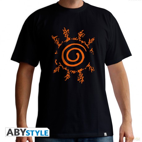 NARUTO SHIPPUDEN T-shirt Seal man SS black new fit S