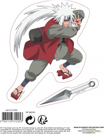 NARUTO SHIPPUDEN Naklejki 161 cm/ 2 sheets Naruto/ Jiraiya