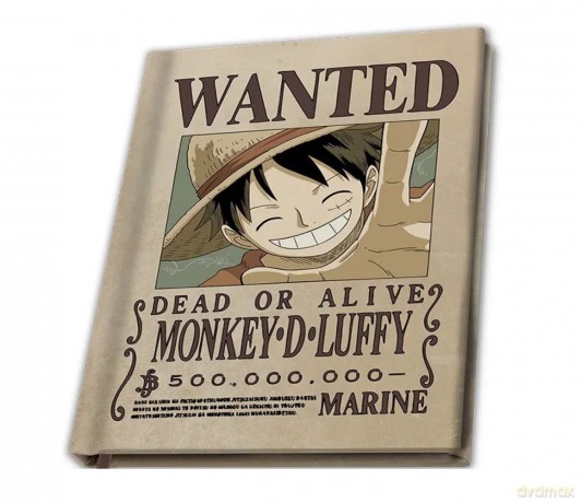 ONE PIECE A5 Notebook Wanted Luffy