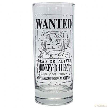 ONE PIECE Glass Luffy Wanted