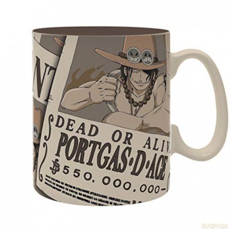 ONE PIECE Kubek 460 ml Wanted Ace with box