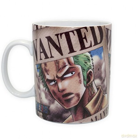 ONE PIECE Kubek 460 ml Zoro Wanted porcl. with box