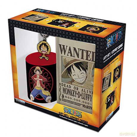 ONE PIECE Pck Kubek 320 ml + BrelokPVC + Notebook Luffy