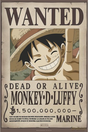 Plakat filmowy, książkowy, komiksowy One Piece 61 x 91,5 cm
