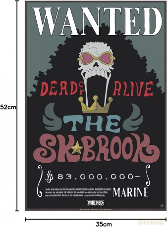 ONE PIECE Poster Wanted Brook New (52x35)