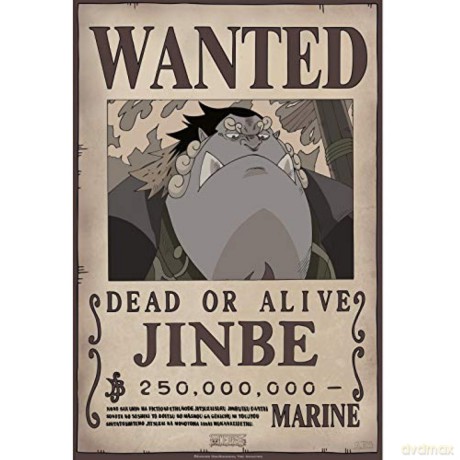 ONE PIECE Poster Wanted Jinbe (52x35)