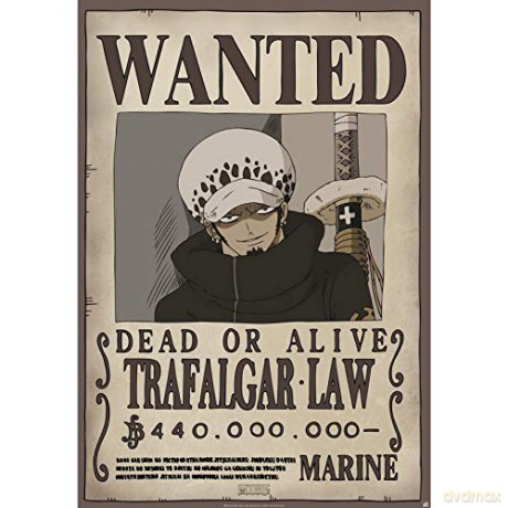 ONE PIECE Poster Wanted Law (988)