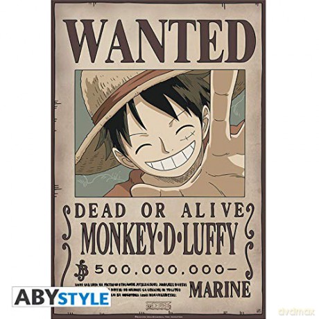 ONE PIECE Poster Wanted Luffy New (525)