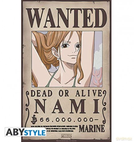 ONE PIECE Poster Wanted Nami New (525)