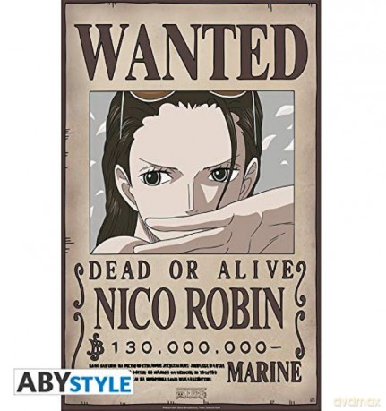 ONE PIECE Poster Wanted Robin New (525)