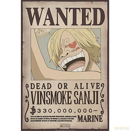 ONE PIECE Poster Wanted Sanji New 2 (52x35)