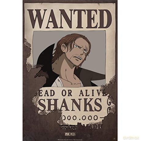 ONE PIECE Poster Wanted Shanks (525)