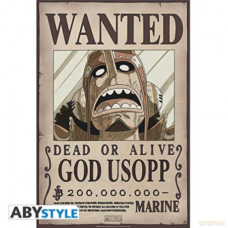 ONE PIECE Poster Wanted Usopp New (52x35)
