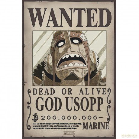 ONE PIECE Poster Wanted Usopp New (52x35)