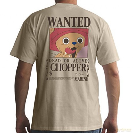 ONE PIECE T-shirt Wanted Chopper man SS sand basic L